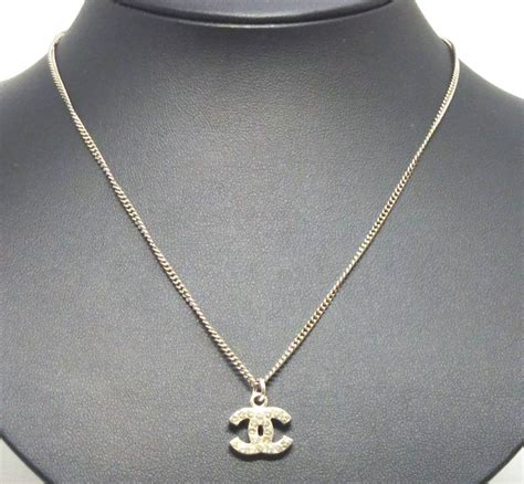 chanel necklace with cc logo|chanel inspired cc necklace.